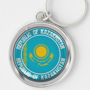 Porte-clés Emblème de la ronde du Kazakhstan