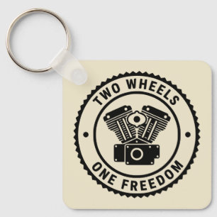 Porte-clés Emblème de liberté de moteur de moto vintage