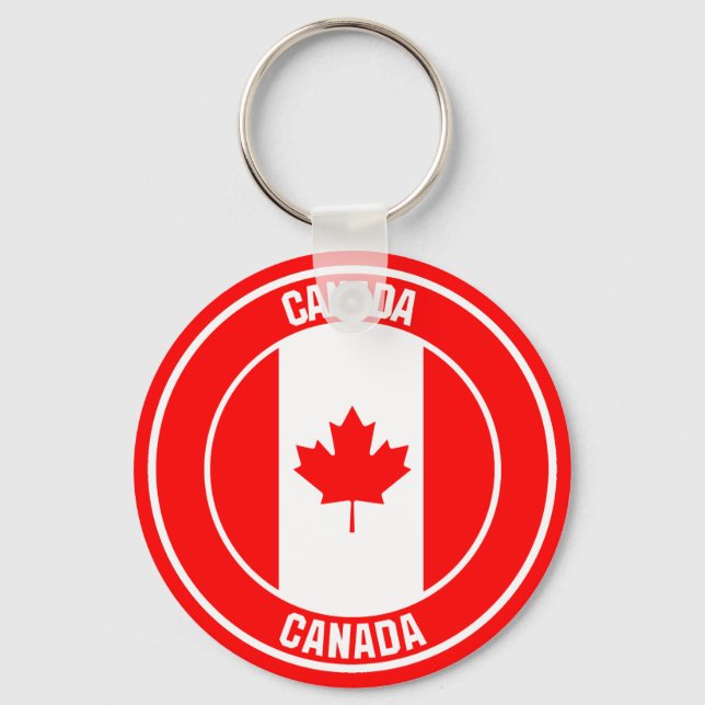 Porte-clés Emblème du Canada (Recto)