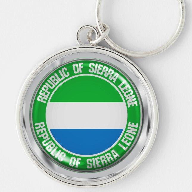 Porte-clés Emblème du cycle de Sierra Leone (Devant)