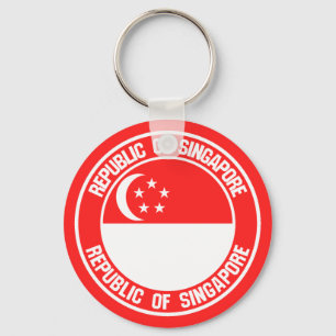 Porte-clés Emblème du cycle de Singapour