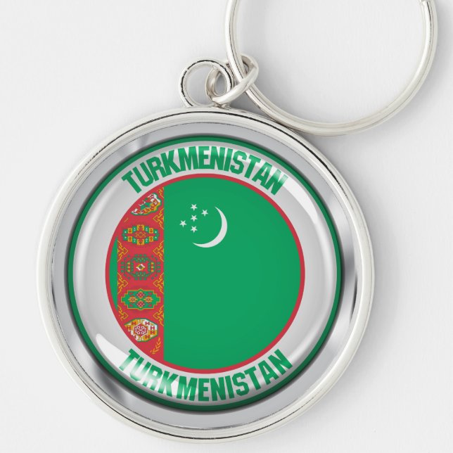 Porte-clés Emblème du cycle du Turkménistan (Devant)