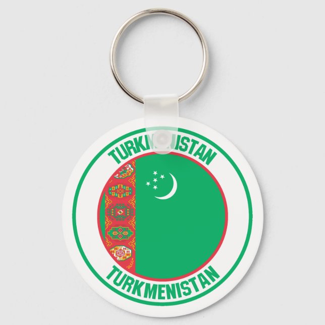 Porte-clés Emblème du cycle du Turkménistan (Recto)