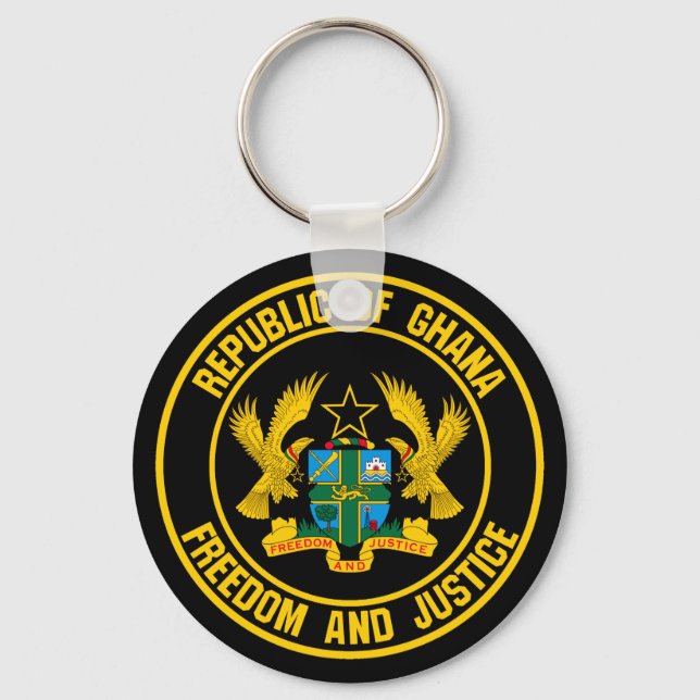 Porte-clés Emblème du Ghana (Recto)