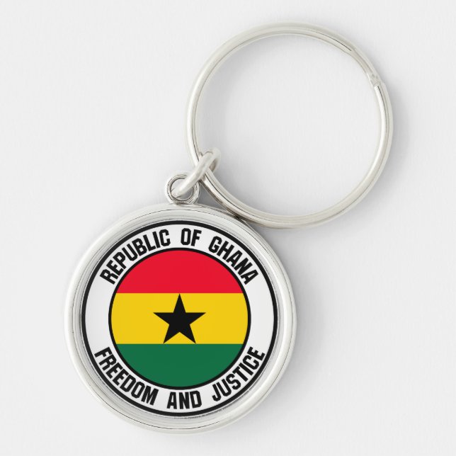 Porte-clés Emblème du Ghana (Devant)