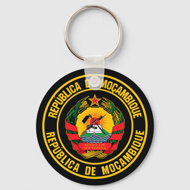 Porte-clés Emblème du Mozambique (Recto)