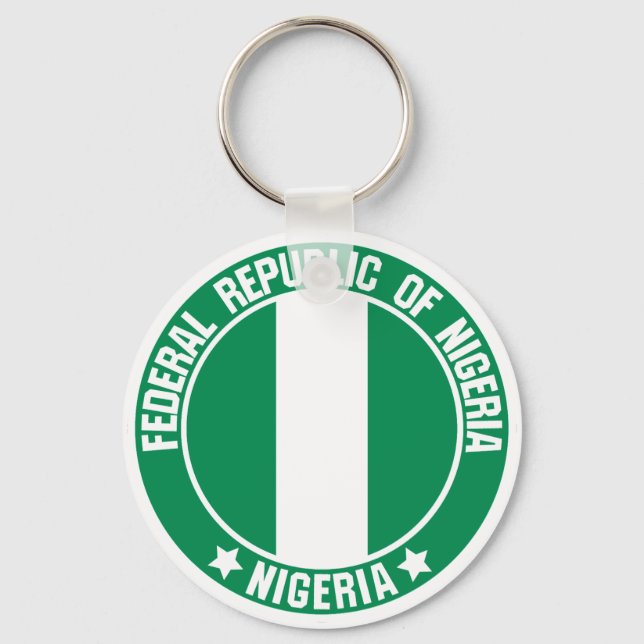 Porte-clés Emblème du Nigeria (Recto)
