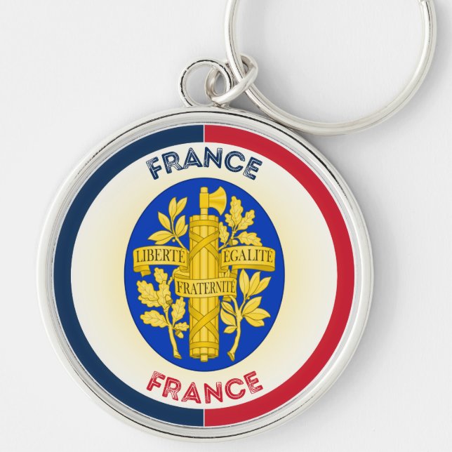 Porte-clés Emblème du patrimoine français (Devant)