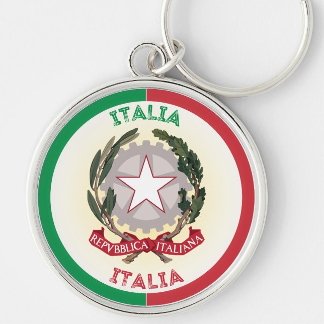 Porte-clés Emblème du patrimoine italien (Devant)