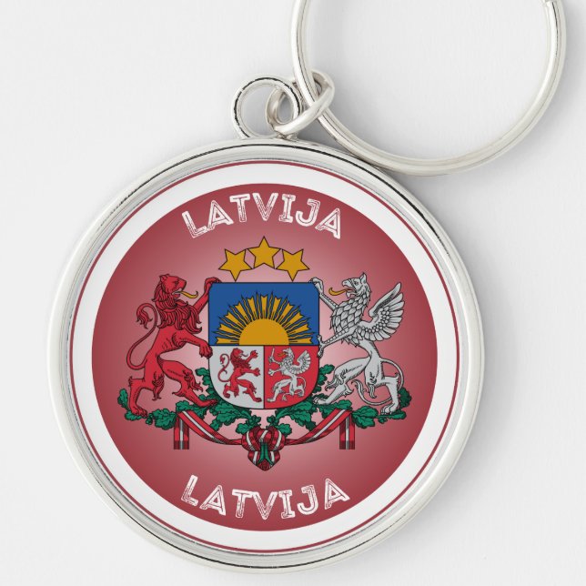 Porte-clés Emblème du patrimoine letton (Devant)
