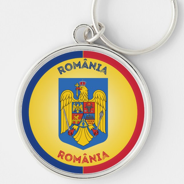 Porte-clés Emblème du patrimoine roumain (Devant)