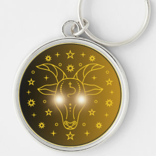 Porte-clés Emblème du Zodiaque Capricorne   Symbole Céleste M