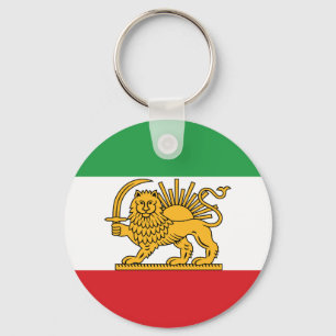 Porte-clés Emblème Historique du Drapeau Lion et Soleil Irani