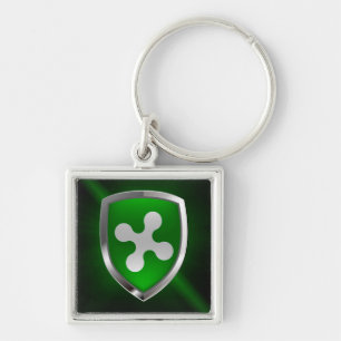 Porte-clés Emblème métallique de Lombardie