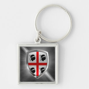Porte-clés Emblème métallique de Sardegna