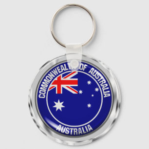 Porte-clés Emblème rond australien
