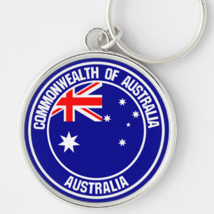 Porte-clés Emblème rond australien
