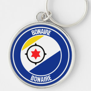Porte-clés Emblème rond Bonaire