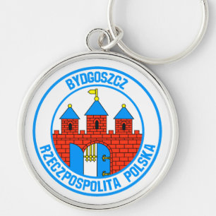 Porte-clés Emblème rond Bydgoszcz