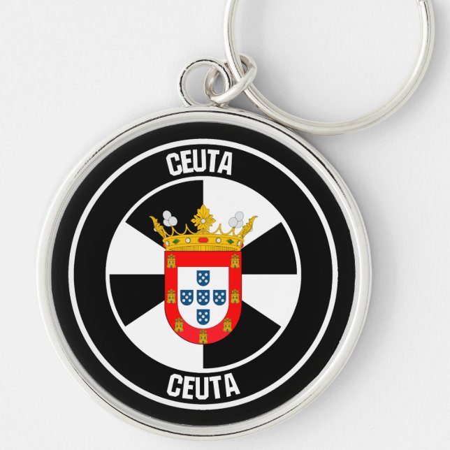 Porte-clés Emblème rond Ceuta (Devant)