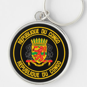 Porte-clés Emblème Rond Congo
