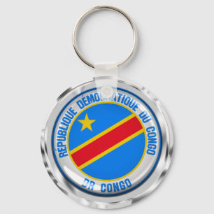 Porte-clés Emblème Rond Congo