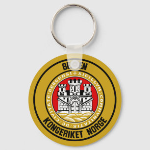 Porte-clés Emblème rond de Bergen