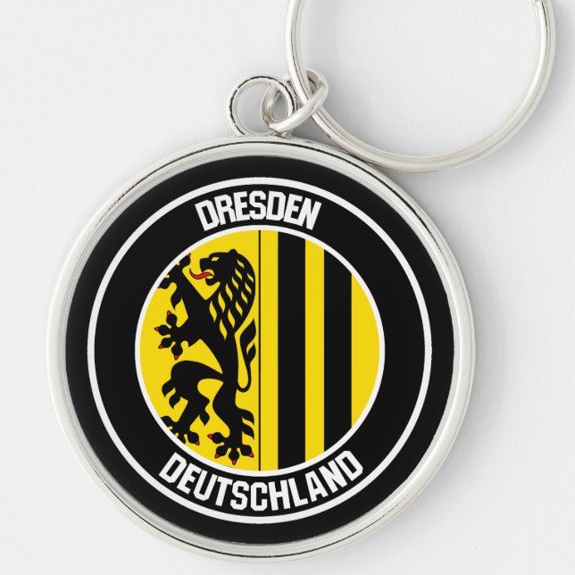 Porte-clés Emblème rond de Dresde (Devant)