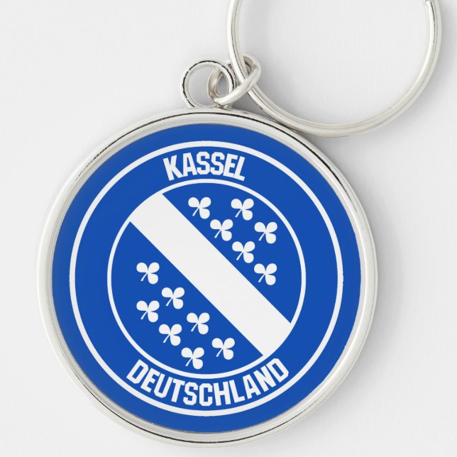 Porte-clés Emblème rond de Kassel (Devant)