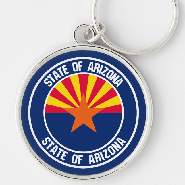Porte-clés Emblème rond de l'Arizona (Devant)