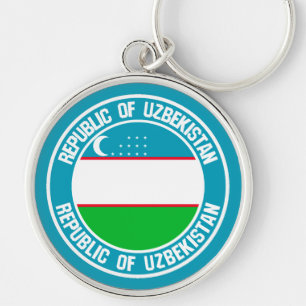 Porte-clés Emblème rond de l'Ouzbékistan