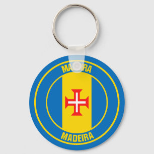 Porte-clés Emblème rond de Madère