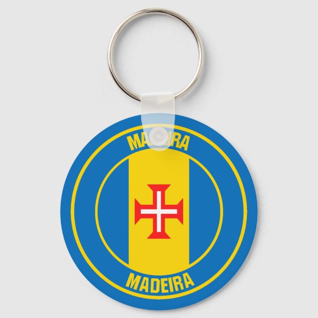 Porte-clés Emblème rond de Madère (Recto)