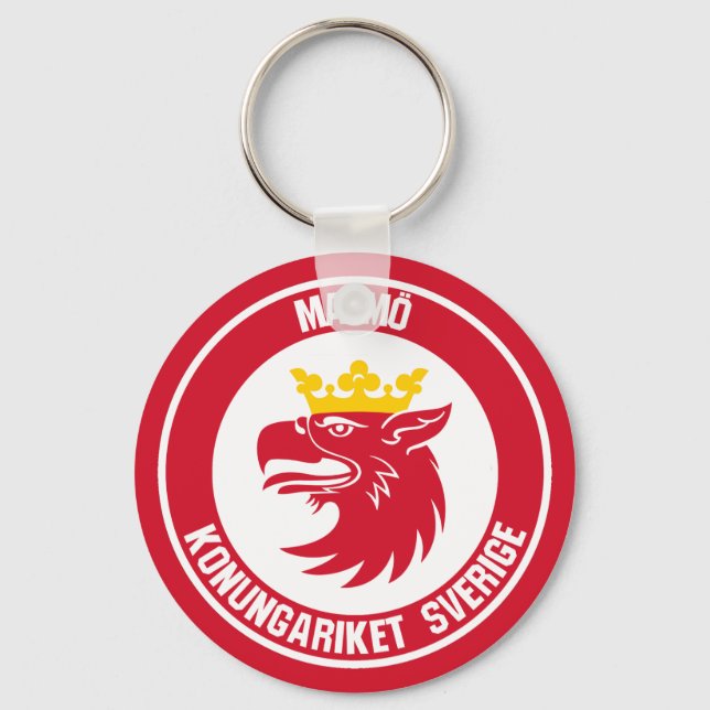 Porte-clés Emblème rond de Malmö (Recto)