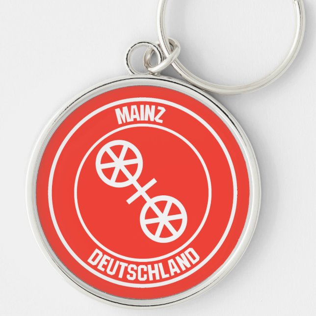 Porte-clés Emblème rond de Mayence (Devant)