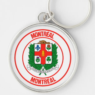 Porte-clés Emblème rond de Montréal