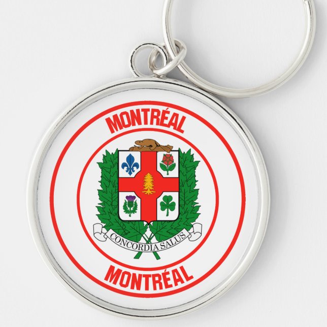 Porte-clés Emblème rond de Montréal (Devant)