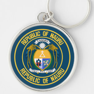 Porte-clés Emblème rond de Nauru