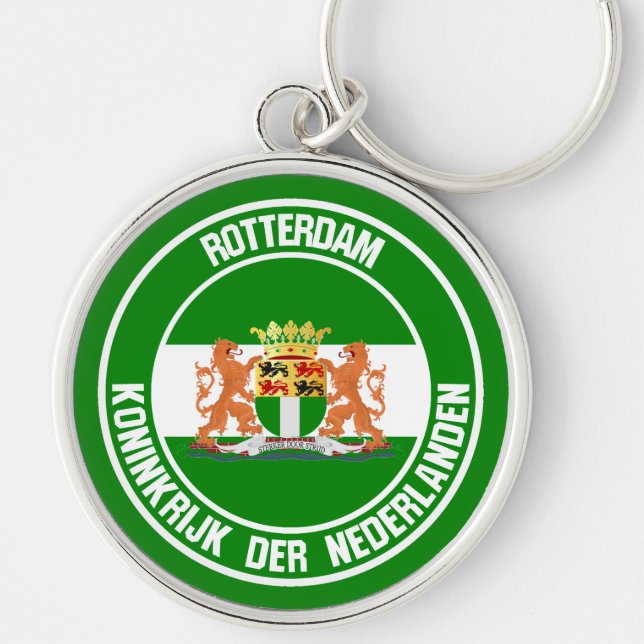 Porte-clés Emblème rond de Rotterdam (Devant)
