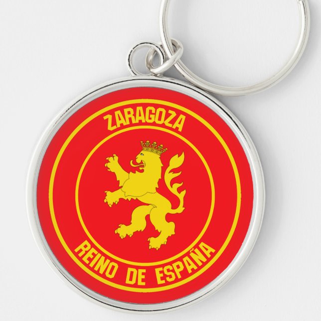 Porte-clés Emblème rond de Saragosse (Devant)