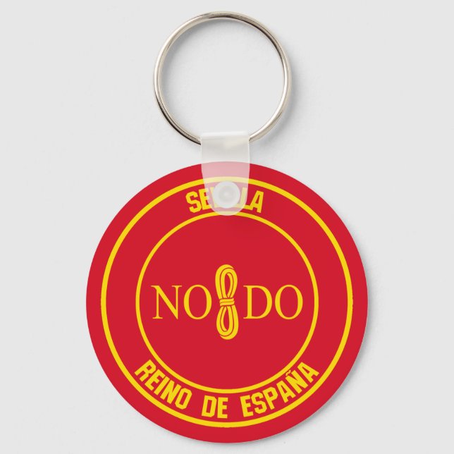 Porte-clés Emblème rond de Séville (Recto)