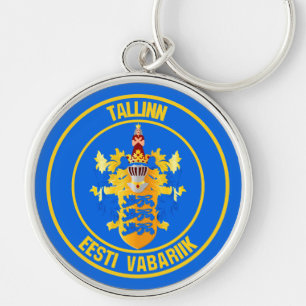 Porte-clés Emblème rond de Tallinn
