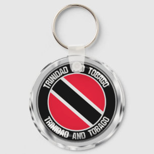 Porte-clés Emblème rond de Trinité-et-Tobago