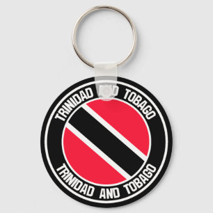 Porte-clés Emblème rond de Trinité-et-Tobago