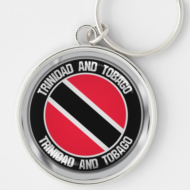 Porte-clés Emblème rond de Trinité-et-Tobago (Devant)