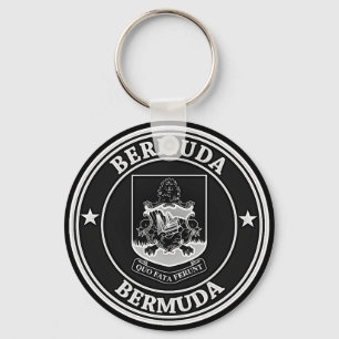 Porte-clés Emblème rond des Bermudes