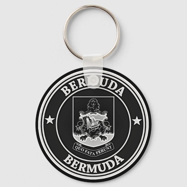 Porte-clés Emblème rond des Bermudes (Recto)