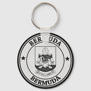 Porte-clés Emblème rond des Bermudes