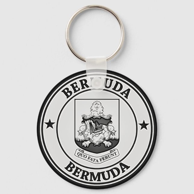 Porte-clés Emblème rond des Bermudes (Recto)