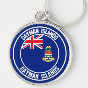 Porte-clés Emblème rond des îles Caïmans